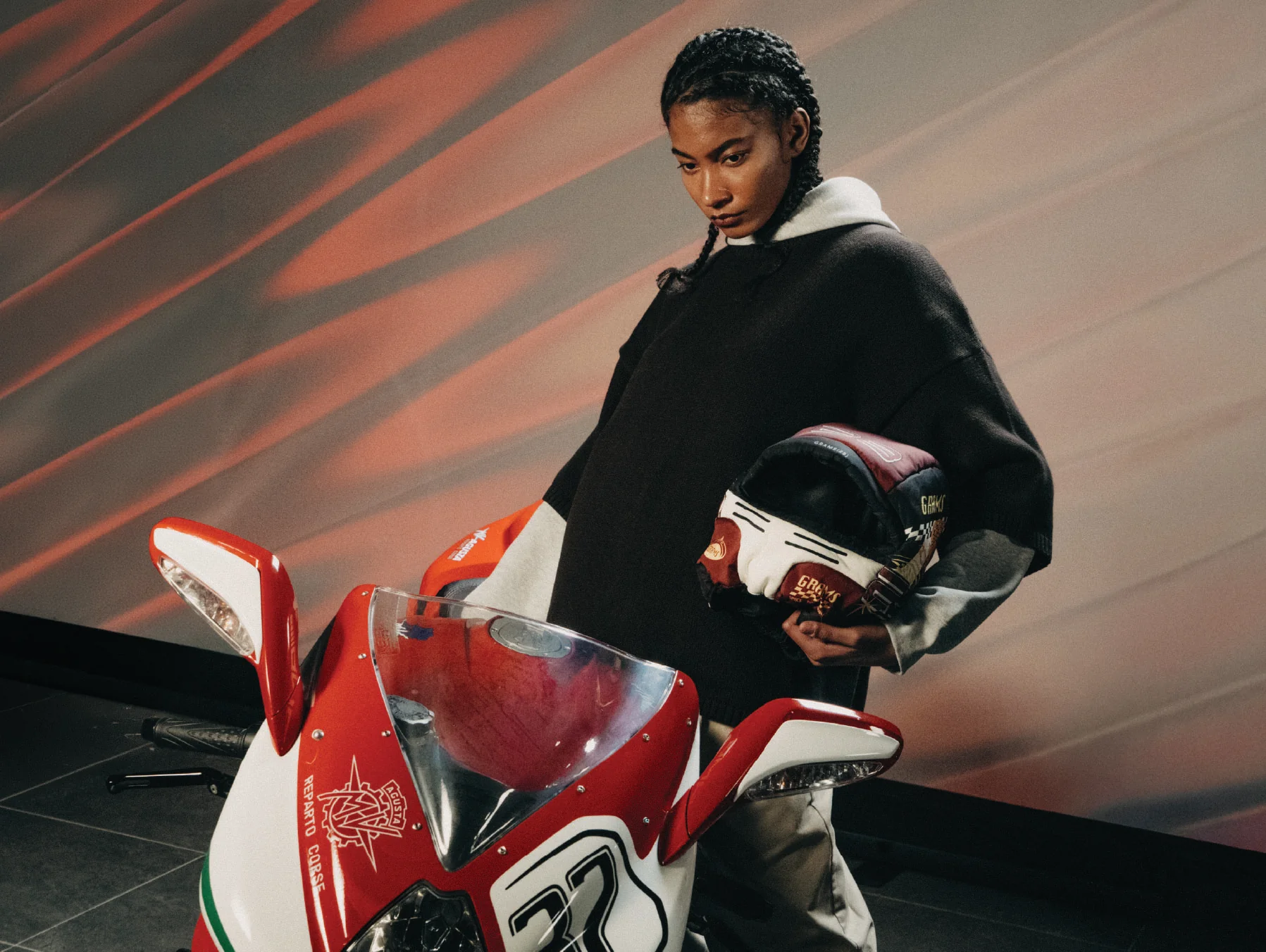 MV Agusta x GRAMS28 Short Sleeve Sweater - Image 10
